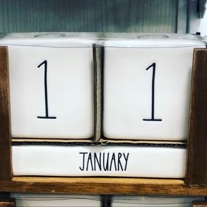 New HTF Rae Dunn Block Calendar